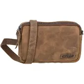 Enrico Benetti Leren Schoudertasje Genua Camel