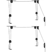 vidaXL Fietstakels met plafondbevestiging 2 st 20 kg