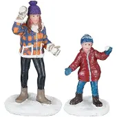 Luville Snowball fight women and child 2 pieces l3,5xw3xh7 cm