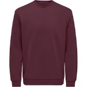 Only & Sons Sweatshirt 'ONSConnor' wijnrood