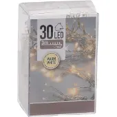 SELF IMPORT AGENCIES Kerstverlichting - op batterij - warm wit - 30 lampjes