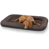 Knuffelwuff kunstleer hondenbed Jerry XXL 120 x 85 bruin