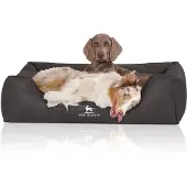 Knuffelwuff Hondenbed Scottsdale van kunstleer XXL 120 x 85cm zwart