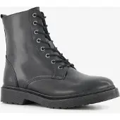 Harper leren dames veterboots zwart maat 40