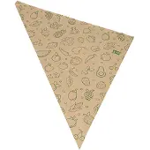 Papstar 1x 1000 Puntzakken Kraft papier 525 cm x 37 cm x 37 cm bruin Fruits & Vegs vulinhoud 1500 g