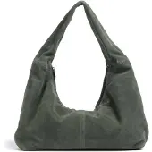 Liebeskind berlin Bo Suede L Hobo tas donkergroen
