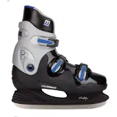 Nijdam Kinderschaatsen - IJshockey Schaatsen - Hardboot - Zwart - Maat 36