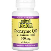 Natural Factors - Co-enzym Q10 100% Natuurlijk (60 Softgels)