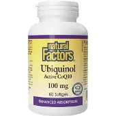 Natural Factors - Ubiquinol Actieve CoQ10 100 mg (60 Softgels)