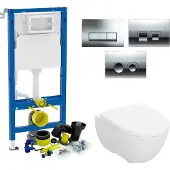 Geberit up100 toiletset tropea by | softclose | delta drukplaat