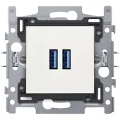 Niko Stopcontact 2x USB smart wit
