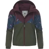 Ragwear Functionele jas 'Rochele Youmodo' donkerblauw / groen / wijnrood / wit