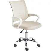 Beliani SOLID - Bureaustoel - Beige - Polyester