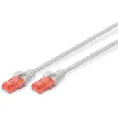 Digitus Stevige UTP-netwerkkabel categorie 6 Digitus DK-1617-0025 Grijs 25 cm