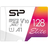 Silicon Power SP128GBSTXBV1V20SP MicroSD Card 128GB UHS-1 Elite/CL.10 inkl.Adap