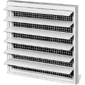 Helios HELI RAG400 Regenrooster tot ventilator nominale breedte 400mm