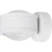 MEGATRON Wandlamp Due Punto, dimbaar, wit / opaal, Badkamer, metaal, Modern, Wandlamp