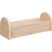 vidaXL Hooiruif voor konijnen 28x10x10 cm massief vurenhout
