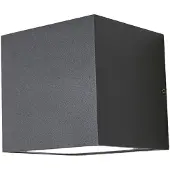 LUCANDE - Merjem Big Down Buiten Wandlamp IP54 Dak Grey