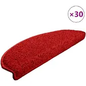vidaXL Trapmatten 30 st 65x21x4 cm Rood Halfrond Groot