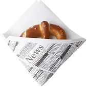 Papstar 50 Snack servetten, stofkarakter, airlaid 1/4 vouw 32,5 cm x 30,5 cm wit Newsprint