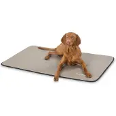 Knuffelwuff kunstleer hondenmat Cheyenne XXL 120 x 80cm taupe