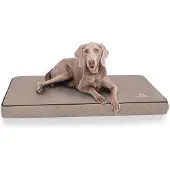 Knuffelwuff orthopedische hondenmat Juna van laser-gewatteerd kunstleer L 78x65cm grijs