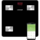 Concept VO4001 weegschaal Rechthoek Zwart Elektronische weegschaal