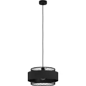 Eglo Zwarte Hanglamp Bazely Ø 40cm 1x E27