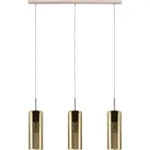 Eglo Eetkamer hanglamp Selvino 3-lichts met smoke glas