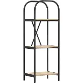 vidaXL Boekenplank 3-laags 40 x 30 x 109 cm Bewerkt hout Sonoma Eik