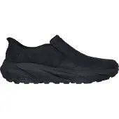 SKECHERS Conner Rayne Leren Heren Zwarte Instappers