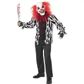 Vegaoo - Gek clownskostuum met masker
