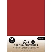 Studio Light Cards & envelopes Christmas red 5x7 inch - Essentials nr. 15