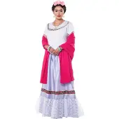 Vegaoo - Luxe Mexicaans kunstenaarskostuum voor dames