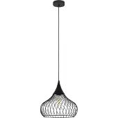 Eglo 43344 Staverton Hanglamp Staal Zwart - 1 x E27