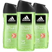 Adidas 3x Shower Gel Active Start 250 Ml