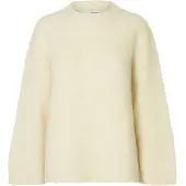 SELECTED WOMEN Oversized trui 'SLFGabriella' crème