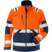 Fristads High vis softshelljack klasse 2 4083 WYH Hi-Vis oranje/marineblauw maat M heren