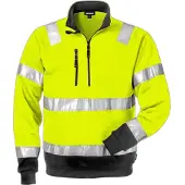 Fristads High Vis Sweater Met Korte Rits 728 Spv | Maat: S