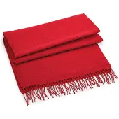 Beechfield Unisex Klassieke Geweven Overmaatse Sjaal (Klassiek rood)
