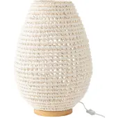J-Line Table lamp braided metal white