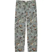 Schiesser Pyjamabroek 'Mix & Relax' sand / grijs / donkergrijs / wit