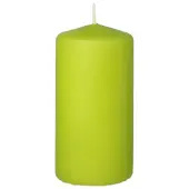 Papstar stumpenkerze, durchmesser 50 mm, kiwi 81762