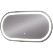 Vicco Miral Badkamerspiegel – 80 x 40 cm met koplampverlichting Glas