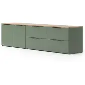 Vicco Woonwand Wido Groen 3 delen, Model 57457
