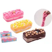 John Toys Puff slijm taartjes - Set van 6 - Inclusief accessoires - Multi (6 stuks)