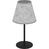 Eglo Alsager Tafellamp - E27 - 39,5 cm - Zwart/Grijs - Vilt/Staal