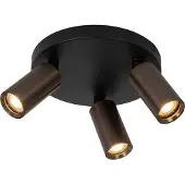Lucide Opbouwspot Ritmo - Koffie - 18cm - 3xgu10