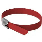 DeLOCK Stainless Steel Cable Ties L 400 x W 7.9 mm red 10 pieces